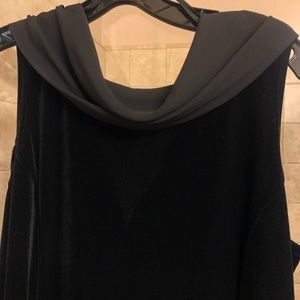 Long Black Velvet Gown